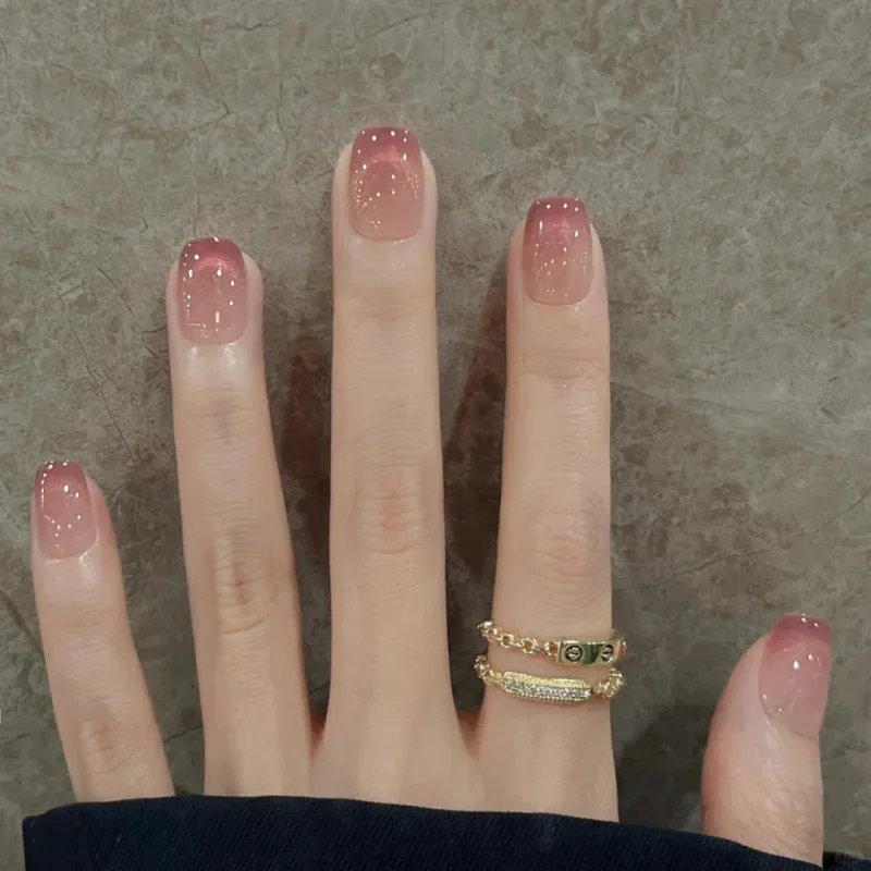 TOP 30+ Kiểu Nail Màu Hồng Thạch Trong Veo Đẹp Mê Ly Cho Nàng Bánh Bèo (2)