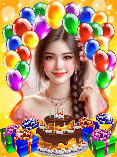 Ghép khung ảnh chúc mừng sinh nhật với công nghệ ai đẹp rực rỡ