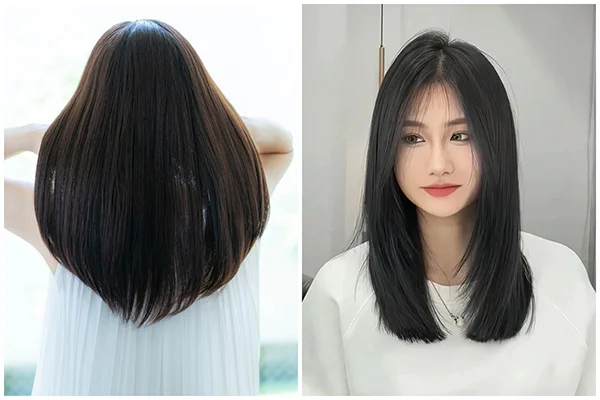 kiểu tóc lá bầu dịu dàng
