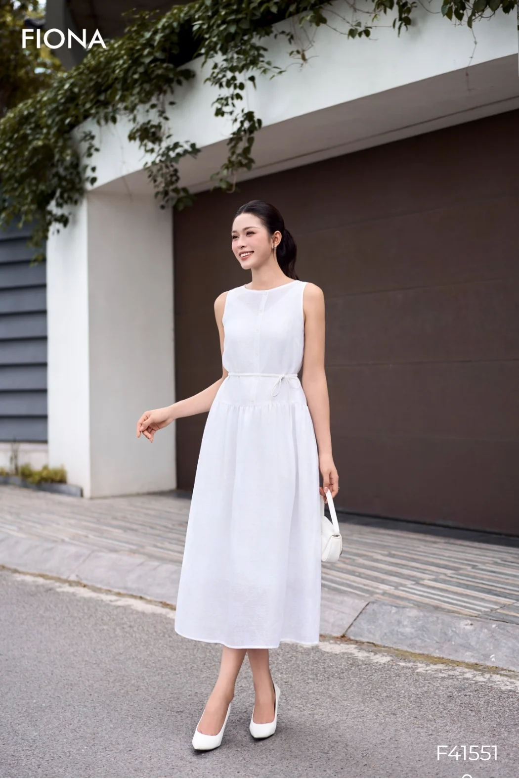mẫu đầm linen mới nhất - mẫu 43