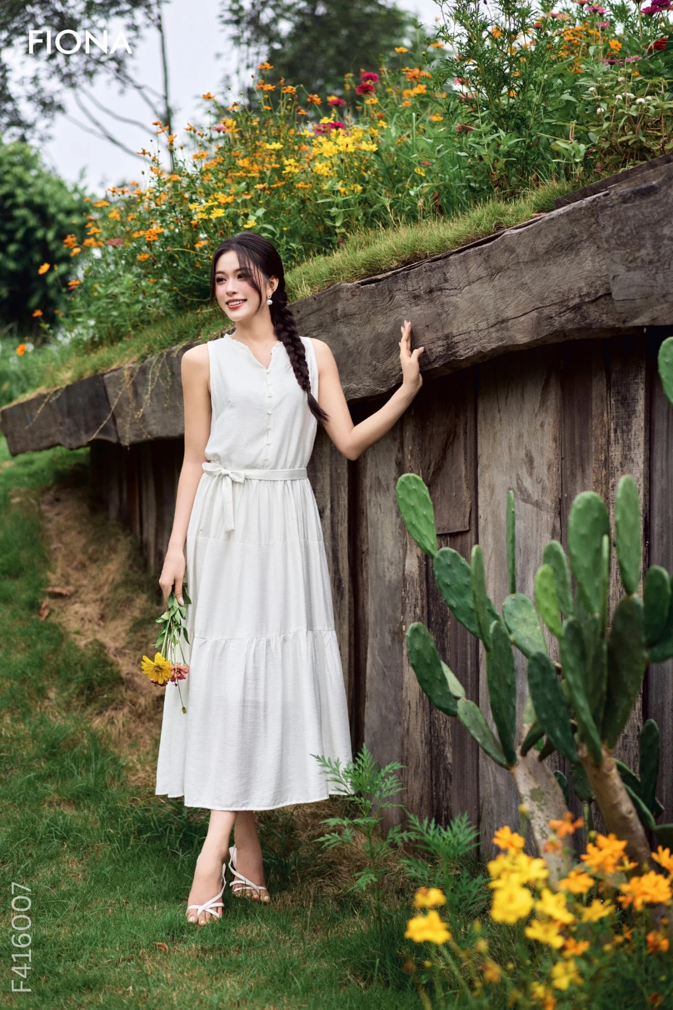 mẫu đầm linen mới nhất, hình 91