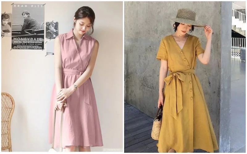 Bộ sưu tập mẫu đầm linen mới nhất — ảnh 44