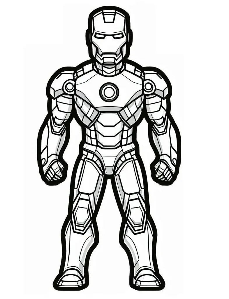 Tranh tô màu Iron Man