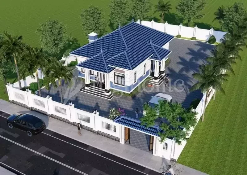 Nhà cấp 4 nhỏ đẹp tiết kiệm chi phí xây dựng, an toàn với người già và trẻ nhỏ