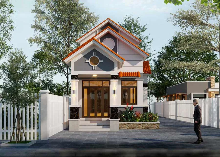 Mẫu nhà cấp 4 có gác lửng 500 triệu