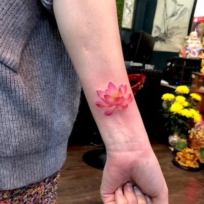 Hình Xăm Hoa Sen | Xăm hình đà nẵng