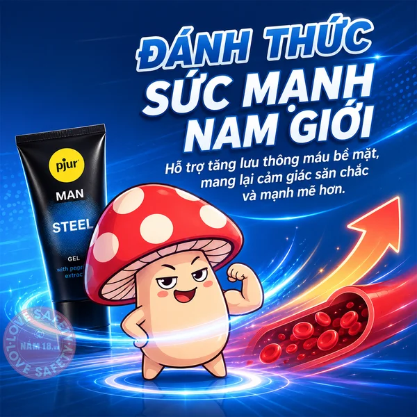 Gel Tăng Kích Thước Dương Vật Pjur Man Steel