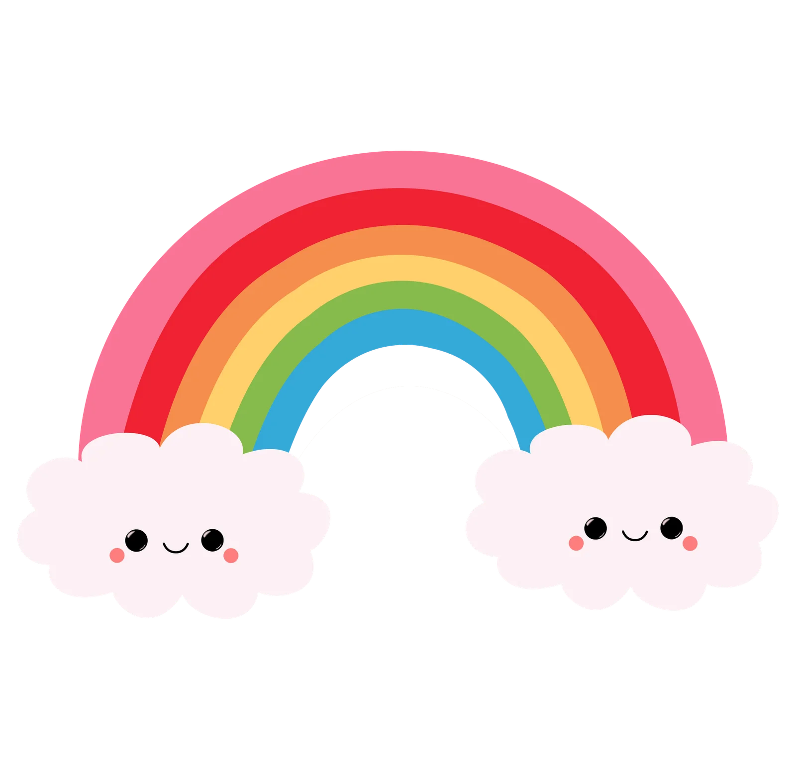Hình cầu vồng cute đáng yêu