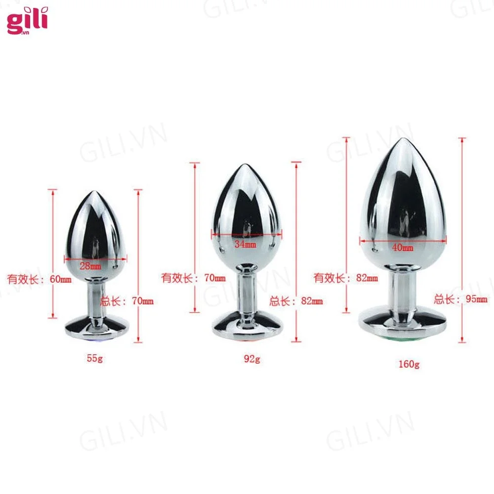 Plug hậu môn chuôi đá size M tăng khoái cảm chính hãng (2)