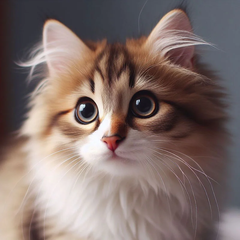 chân dung mèo con mắt to tròn làm hình nền mèo cute