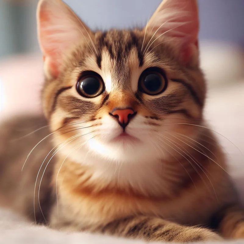 cận cảnh gương mặt mèo con dễ thương làm hình nền mèo cute