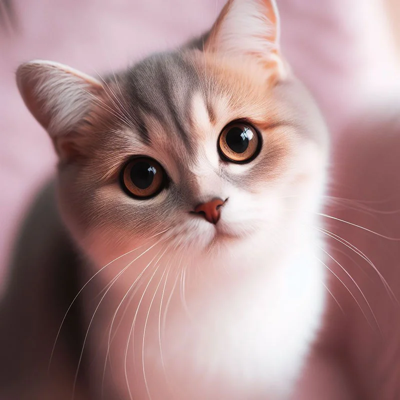 Chân dung mèo con mắt to tròn hình nền mèo cute