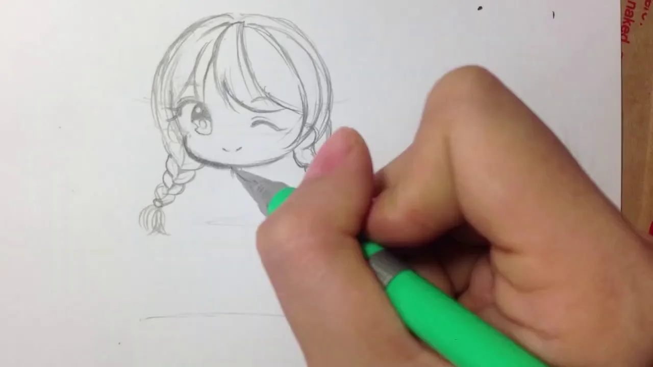 Hướng dẫn vẽ chibi đơn giản bằng bút chì