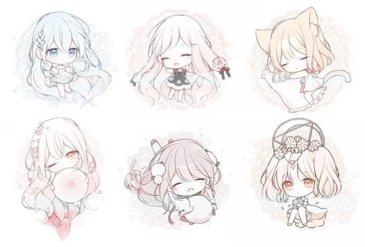 ve chibi 23728 Hướng dẫn cách vẽ chibi đơn giản siêu dễ thương cute, có video chi tiết Hướng dẫn cách vẽ chibi đơn giản siêu dễ thương cute, có video chi tiết