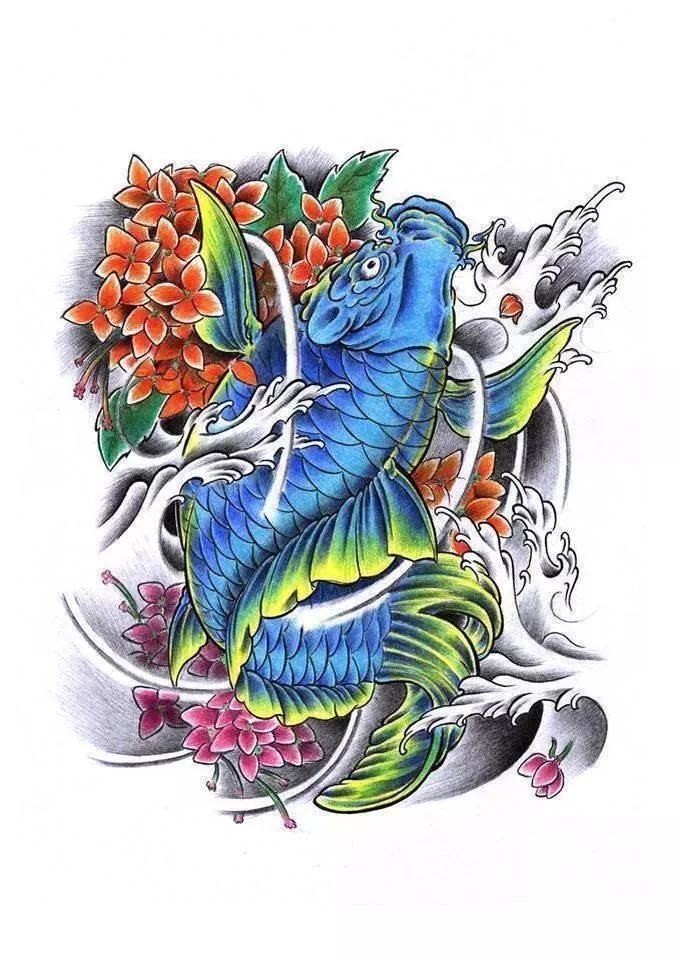 Xăm hình cá chép đẹp