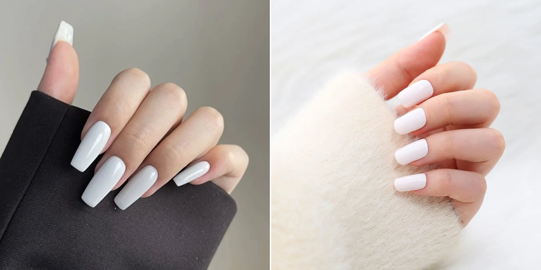 Các mẫu móng tay màu trắng đẹp, tinh tế cho phái đẹp