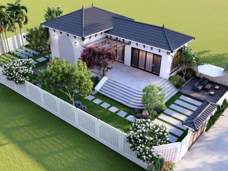 Thiết kế mẫu nhà vườn 10x30 đẹp nhỏ xinh với chi phí tiết kiệm - Kiến trúc Angcovat