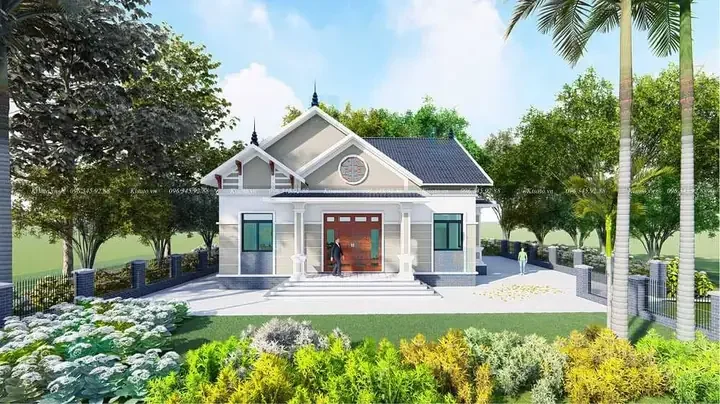 Phối Cảnh 3d Mẫu Nhà Vườn Đẹp (3)