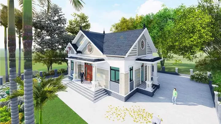 Phối Cảnh 3d Mẫu Nhà Vườn Đẹp